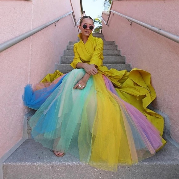 J.Crew Rainbow Tulle Skirt - Picture 3 of 3